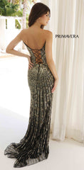 4301 - Primavera - Long Beaded Dress