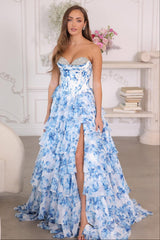 26441 - Ava Presley - Floral Ruffle Ball Gown