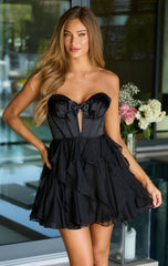 26451 - Ava Presley - Strapless Sweetheart Mini Dress