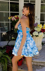 29209 - Ava Presley - Floral Strapless Mini Dress