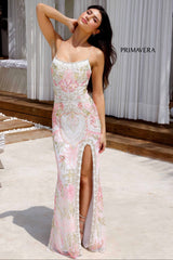 4156 - Primavera - Long Beaded Gown