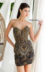4226 - Primavera - Art Deco-Inspired Beaded Mini Dress