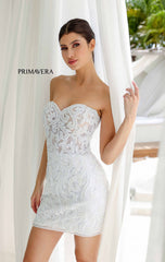 4227 - Primavera - Corset Beaded Mini Dress