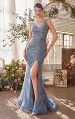 A1362 - BEADED SHEATH FORMAL GOWN - Andrea & Leo