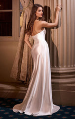 ADDISON GOWN - STRAPLESS SATIN BRIDAL GOWN