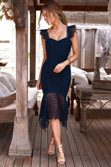 Size 2, Giselle Dress - Navy Lace Dress - FINAL SALE