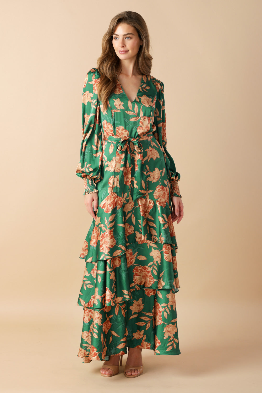 Size Large, SUMMIT SLOPE WOVEN MAXI DRESS - FINAL SALE