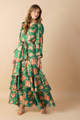 Size Large, SUMMIT SLOPE WOVEN MAXI DRESS - FINAL SALE