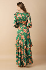 Size Large, SUMMIT SLOPE WOVEN MAXI DRESS - FINAL SALE