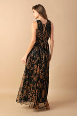 Size Large, EVERYDAY HUSTLE METALLIC PLEATED MAXI DRESS - FINAL SALE