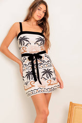 TROPIC NOIR MINI DRESS