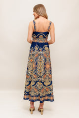 SHARA PRINTED MIDI DRESS