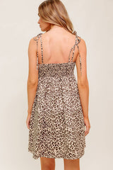 TOO SWEET - LEOPARD PRINT MINI DRESS