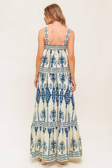 BOHO RHYTHM TOP & SKIRT SET - NAVY